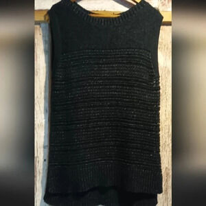 Wool mohair Banana Republic Heritage collection black sweater vest sz s